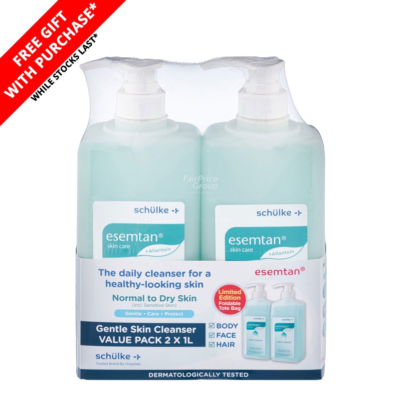 Esemtan Skin Cleanser Twin Pack + Tote Bag