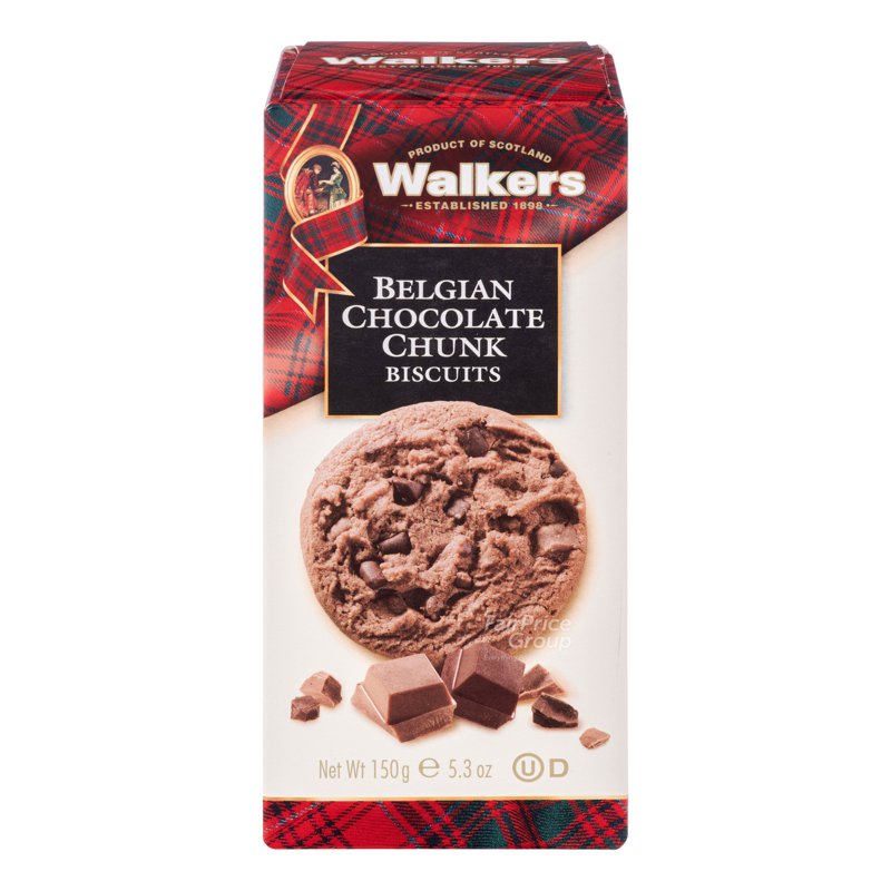 WALKERS Belgium Biscuits - Chocolate Chunk