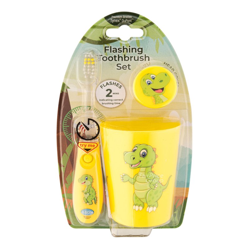 B-Brite Toothbrush Set - Dinosaur 1 per pack