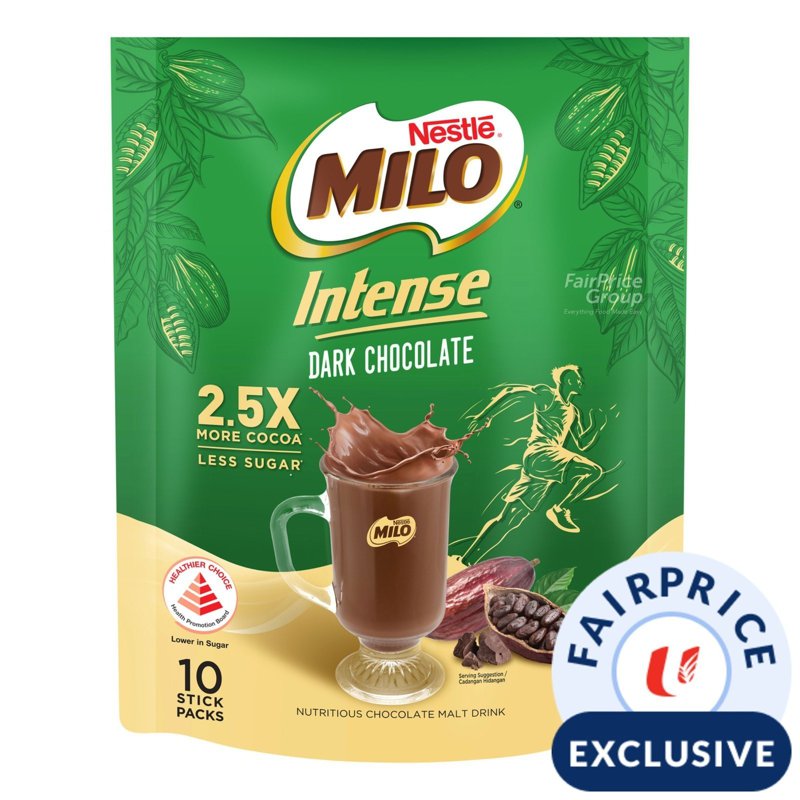 Milo Intense 3 in 1 Instant Malt - Dark Chocolate