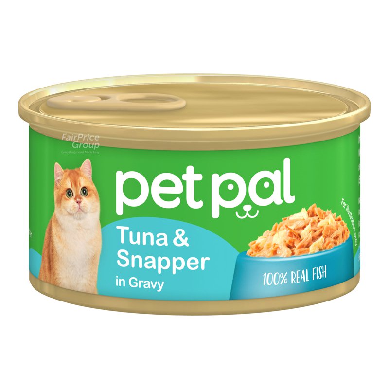 PETPAL Cat Can Food - Tuna & Snapper in Gravy