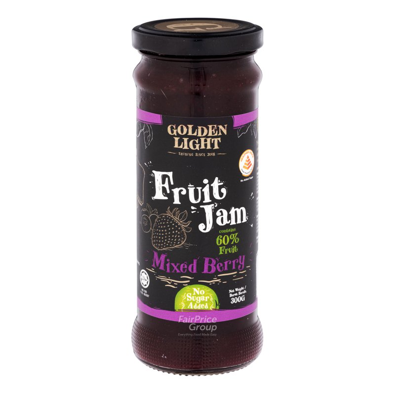 Golden Light 60% Fruit Jam - Mixed Berry 300g