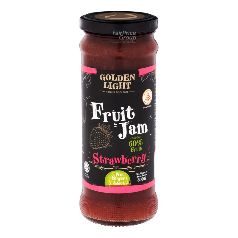Golden Light 60% Fruit Jam - Strawberry 300g