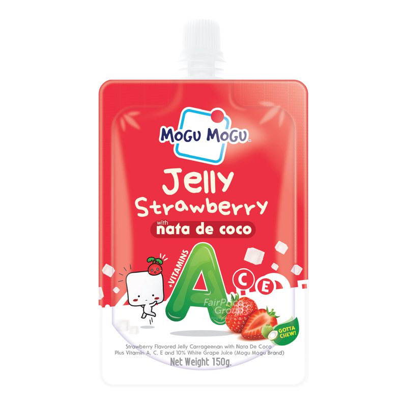 Mogu Mogu Jelly - Strawberry with Nata De Coco
