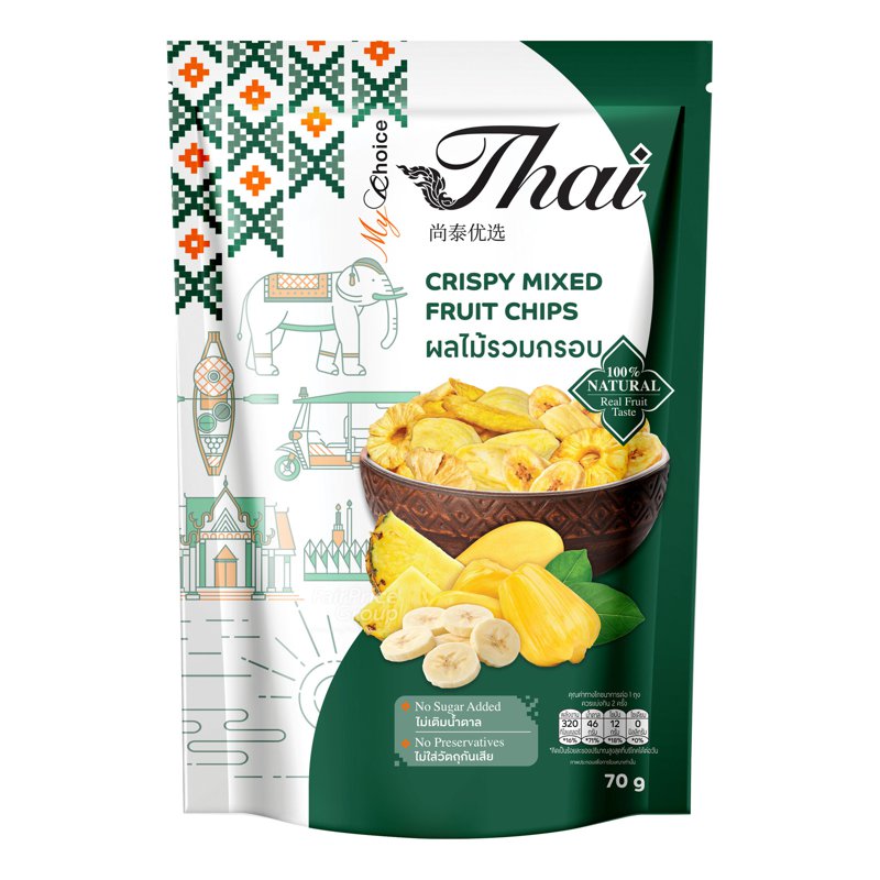 My Choice Crispy Chips - Mixed Fruit 70g