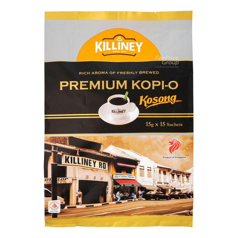 KILLINEY Instant Coffee - Premium Kopi O Kosong