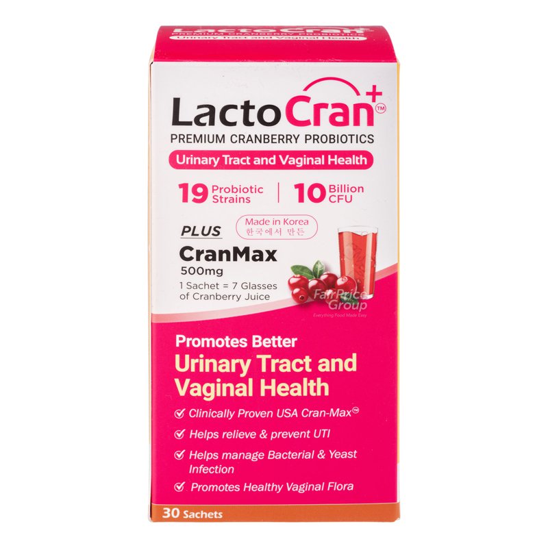Lactocran Premium Cranberry Probiotics 30 per pack