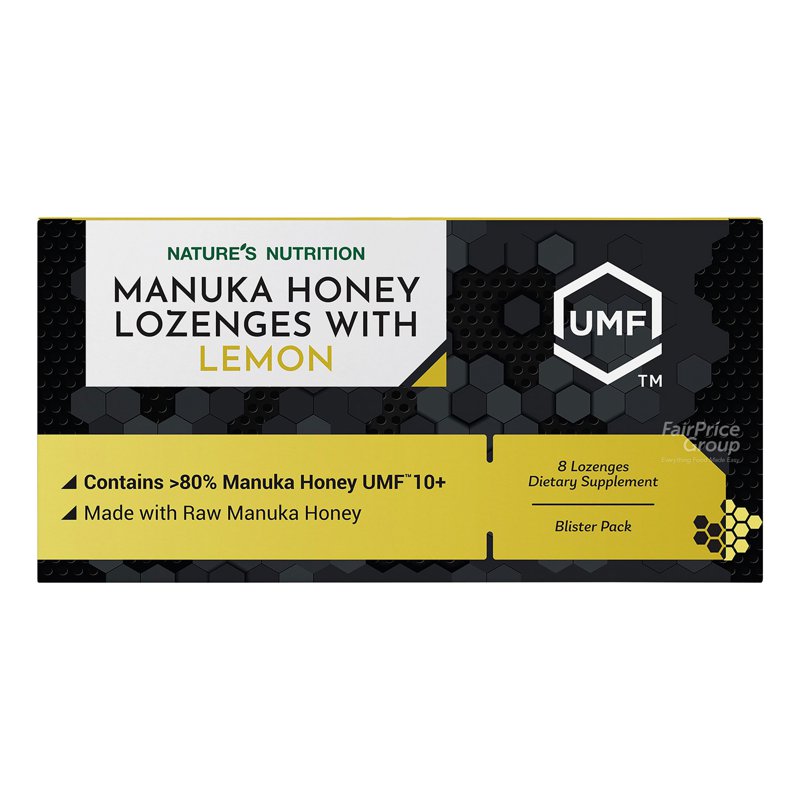 Nature's Nutrition Manuka Lozenges UMF 10+ with Lemon 8 per pack