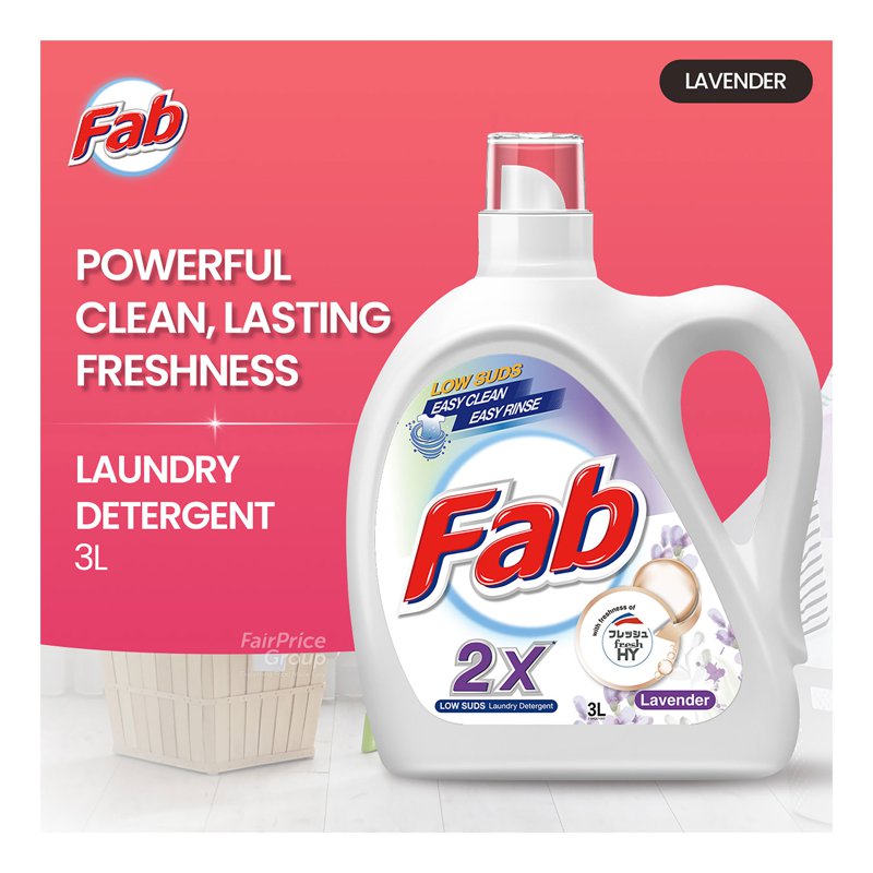 FAB 2x Low Suds Laundry Detergent - Lavender
