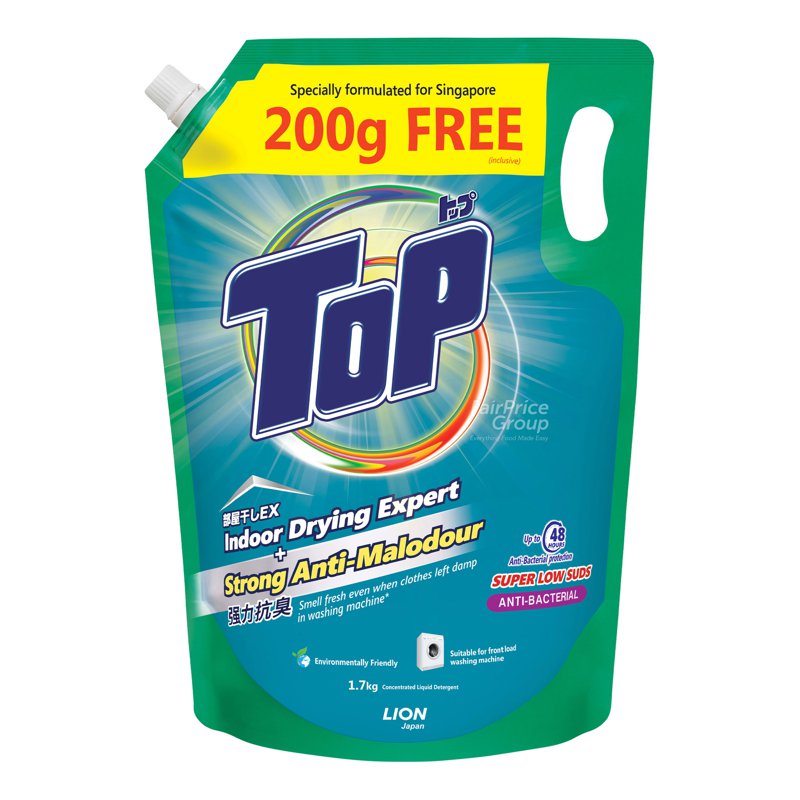 Top Liquid Detergent Refill - Low Suds Anti Bacterial