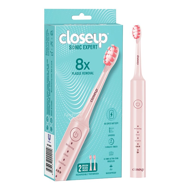 Close Up Sonic Expert Electric Toothbrush - Pink 1 per pack