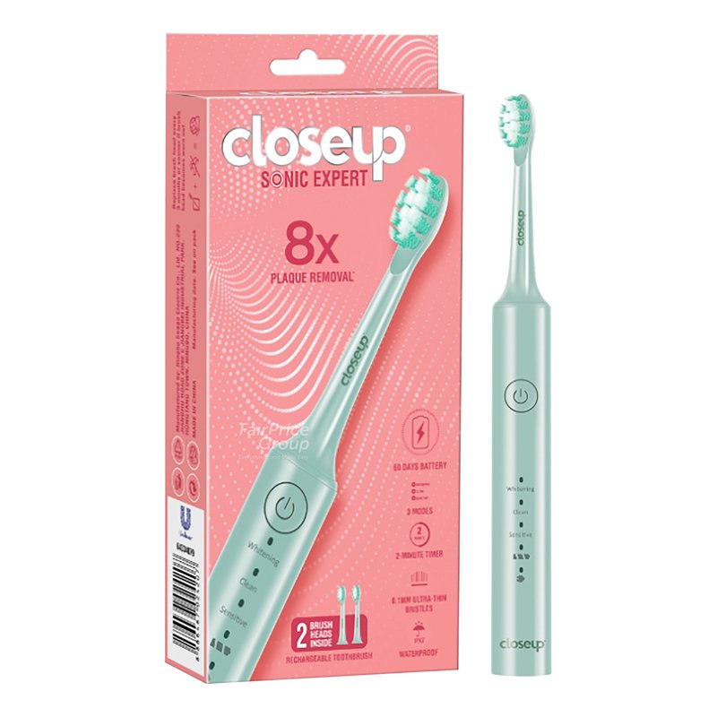 Close Up Sonic Expert Electric Toothbrush - Green 1 per pack