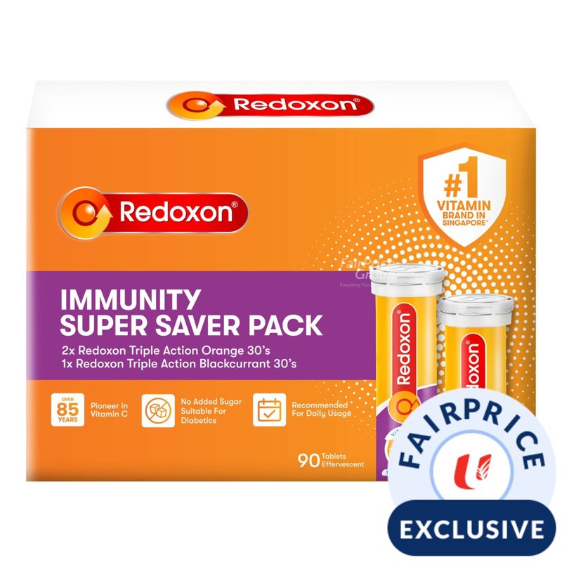 Redoxon Triple Action Effervescent Tablets - Saver pack 90 per pack