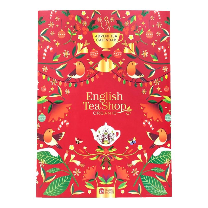 English Tea Shop Advent Calendar - Sachet Red Book Style 24 per pack
