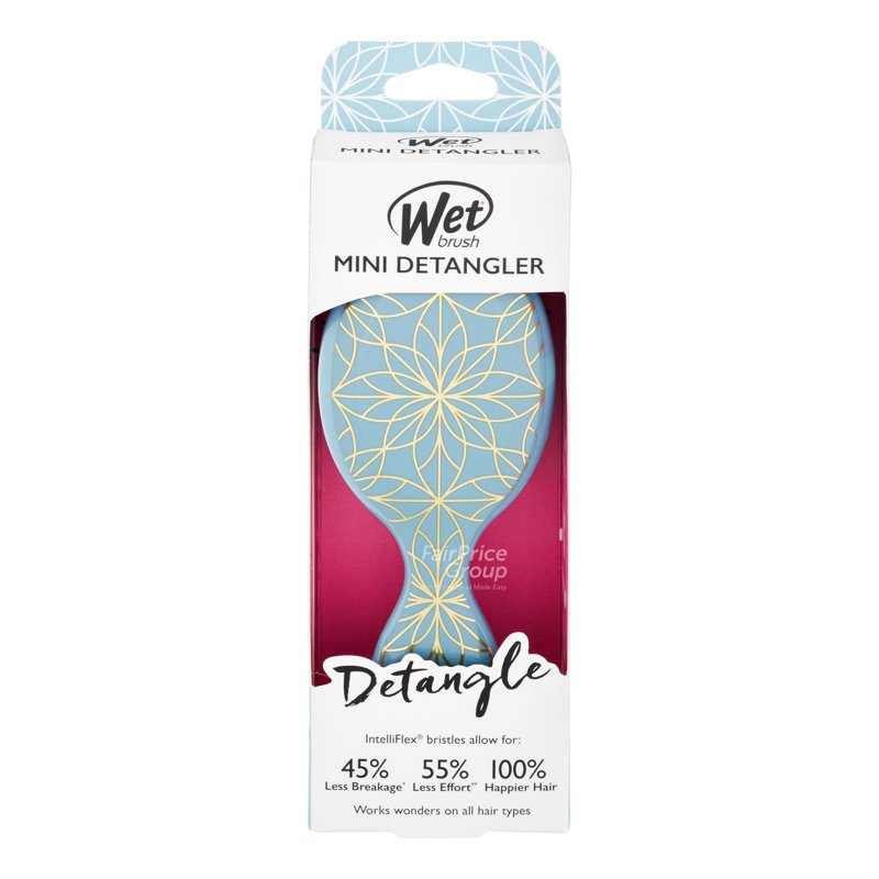 Wet Brush Mini Detangler Geos - Lagoon 1 per pack