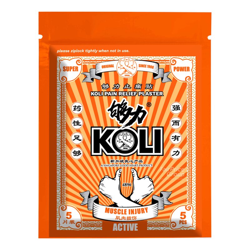 Koli Pain Relief Plaster - Muscle Injury 5 per pack