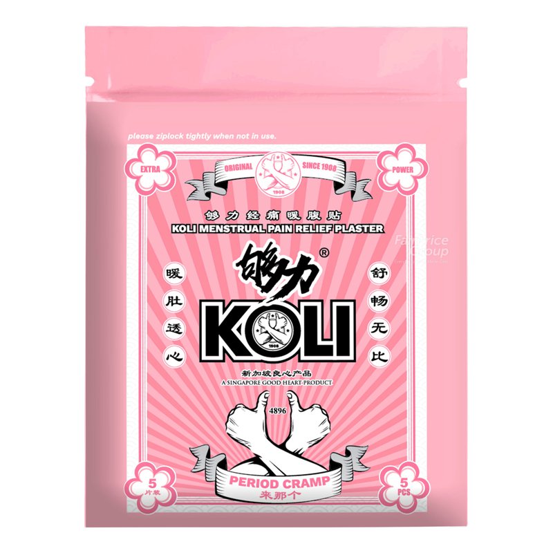 Koli Pain Relief Plaster - Menstural 5 per pack