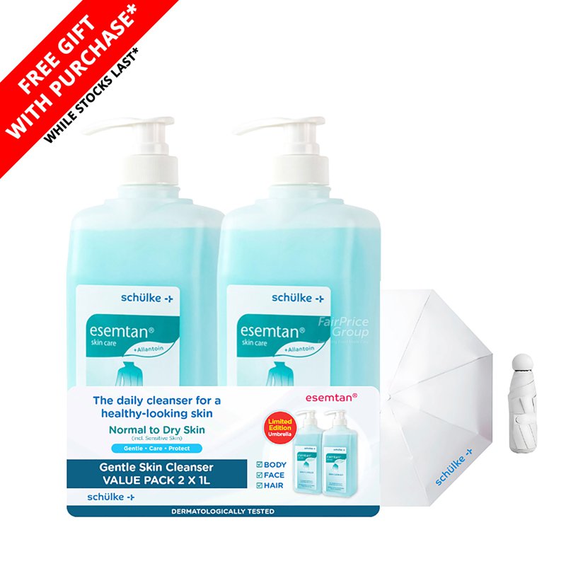 Esemtan Skin Cleanser Twin Pack + Umbrella
