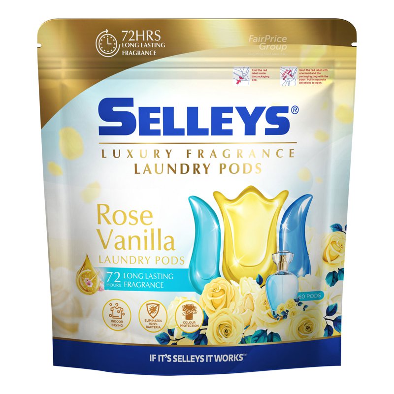 Selleys Laundry Pods Refill - Rose Vanilla 60 per pack