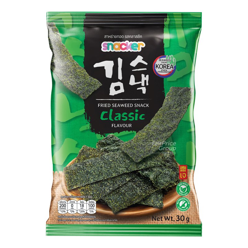 SNACKER Fried Seaweed - Classic Flavour