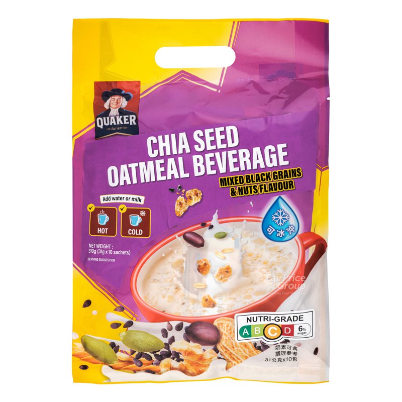 Quaker Chia Seed Beverage - Mixed Black Grains&nuts