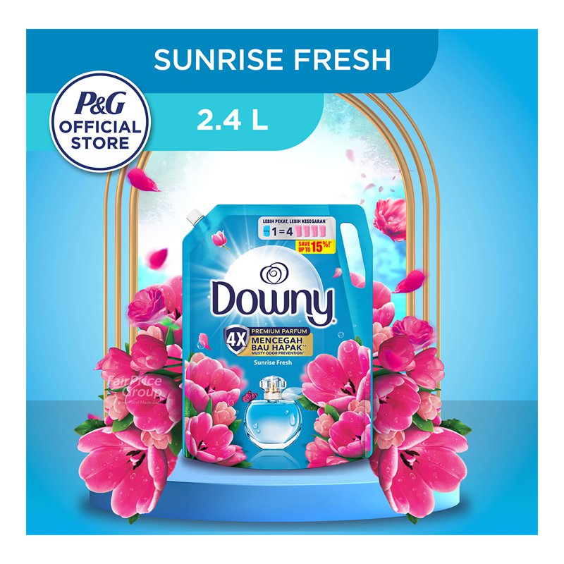 Downy Sunrise Fresh Concentrate Fabric Conditioner Softener Refill