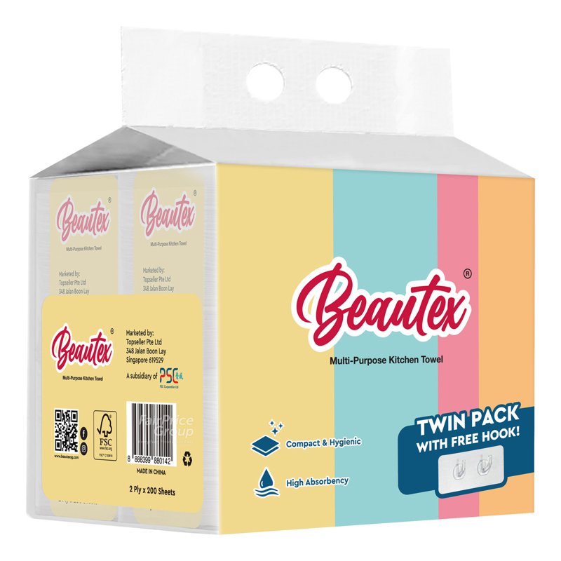Beautex Kitchen Towel - Hanging (2ply) 2 per pack