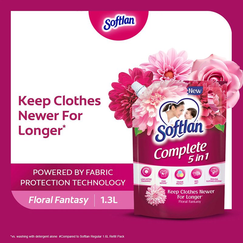 Softlan Complete Fabric Conditioner Refill - Floral Fantasy