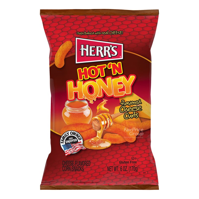 HERR'S Cheese Curls - Hot & Honey