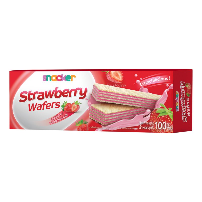 MY BITE Snacker Wafer - Strawberry Flavoured Cream