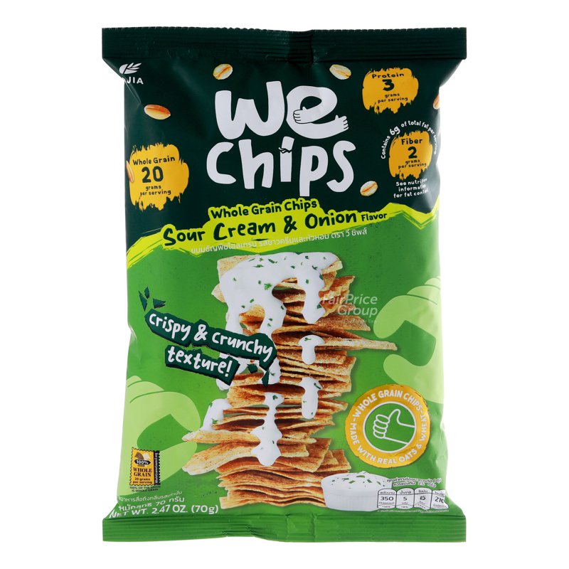 WE CHIPS Whole Grain Chips - Sour Cream And Onion