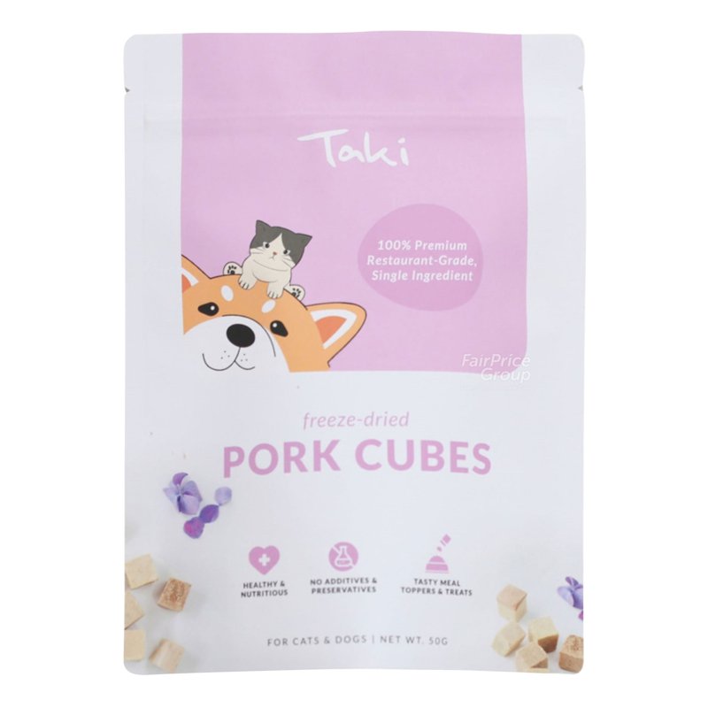 TAKI PETS Freeze Dried Pet Treats - Pork Cubes