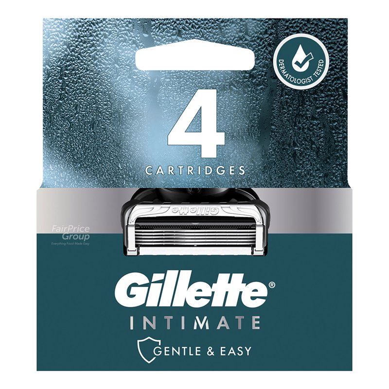 Gillette Intimate Gentle & Easy Hair Razor Blade Refill 4 per pack