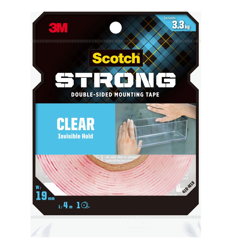 3M Scotch Double-Sided Mounting Tape - Clear 1 per pack