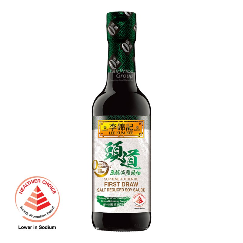 Lee Kum Kee Supreme Authentic First Draw Soy Sauce - Salt Reduced