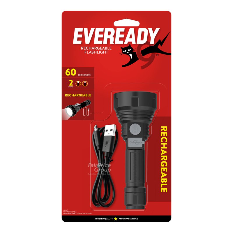 Eveready Rechargeable Flashlight - Small 1 per pack