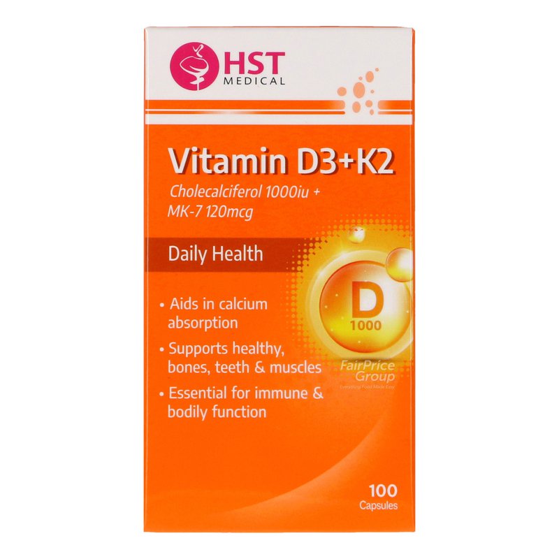 HST Medical Vitamin D3 + K2 100 per pack