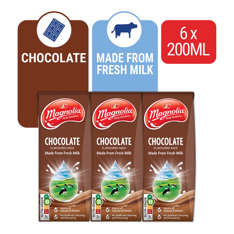 Magnolia F & N Magnolia Uht Packet Milk - Chocolate