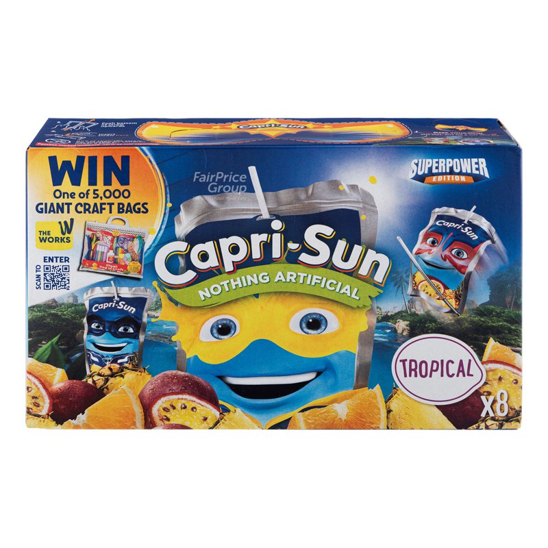 CAPRI-SUN Juice Packet Drink - Nothing Artificial Tropical