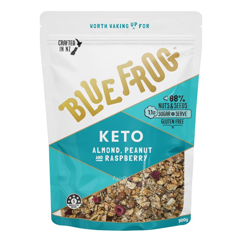 Blue Frog Cereal - Keto Almond Peanut & Raspberry 300g