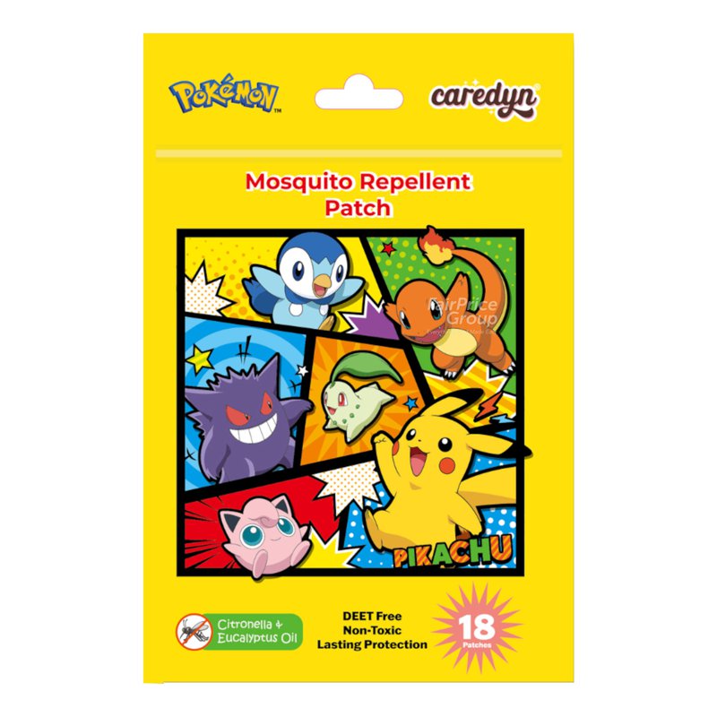 Caredyn Mosquito Patch - Pokemon 18 per pack