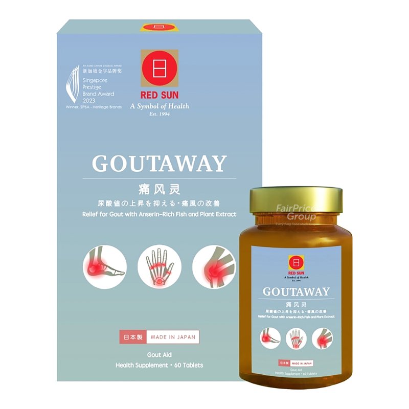Red Sun Health Supplement - GoutAway 60 per pack