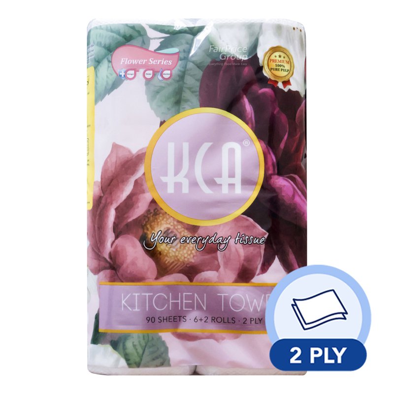 KCA Value Kitchen Towel - 2 Ply 8 x 90 per pack
