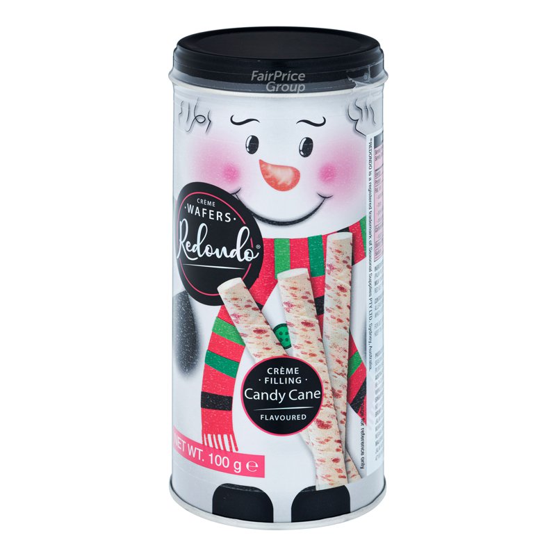 Redondo Creme Wafers - Candy Cane Santa