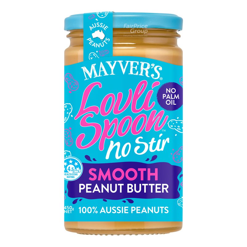 Mayvers Lovli Spoon No Stir Peanut Butter - Smooth