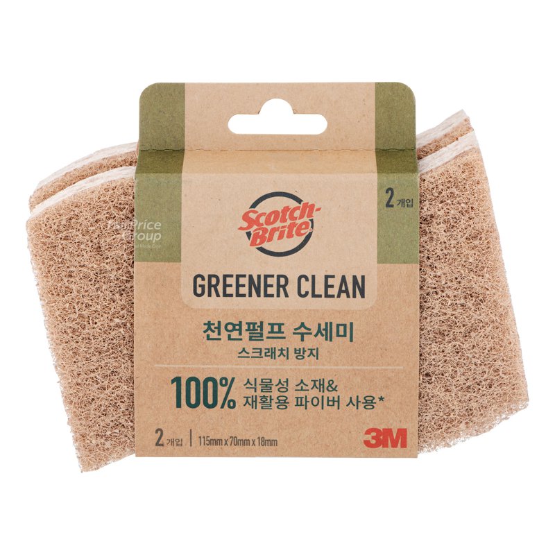 3M Scotch-Brite Greener Clean Scrub Sponges - Non-Scratch 2 per pack