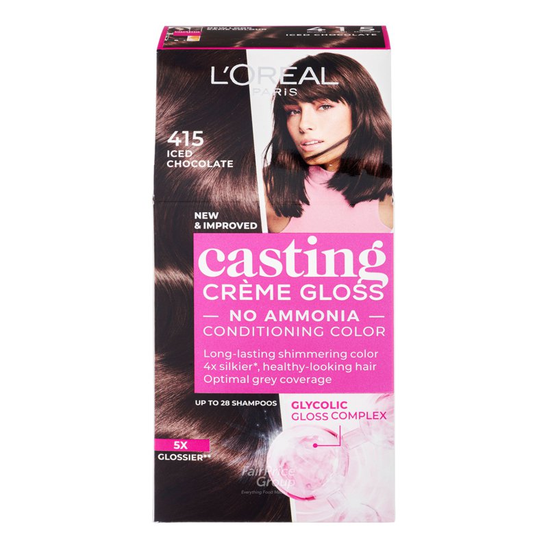 L'Oréal Paris Casting Creme Gloss Hair Dye - 415 Iced Chocolate 1 per pack