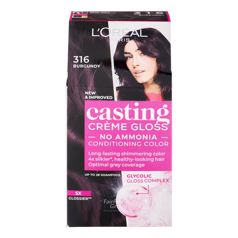 L'Oréal Paris Casting Creme Gloss Hair Dye - 316 Burgundy 1 per pack