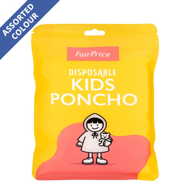 FairPrice Disposable Kids Poncho - AN0931 1 per pack