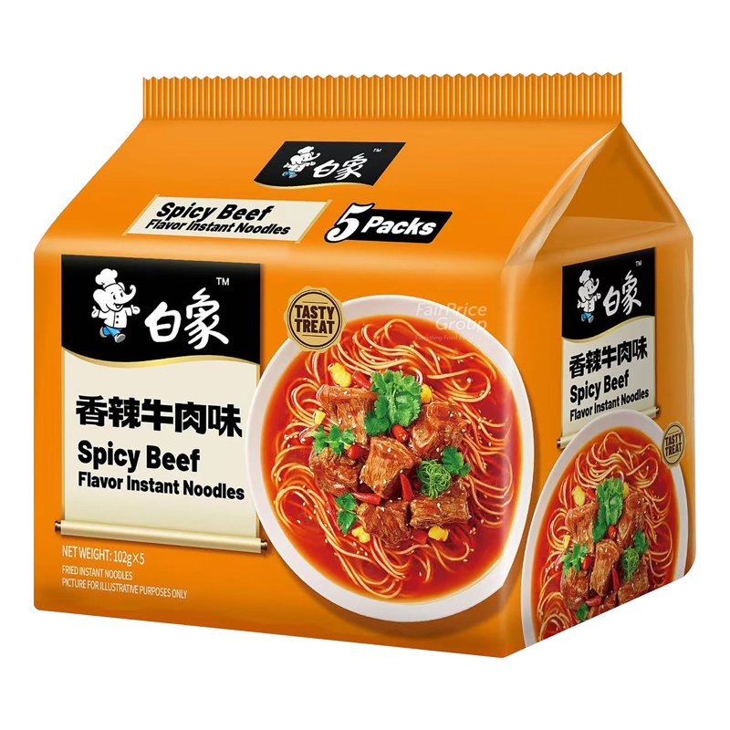 BAI XIANG Instant Noodles Tasty Treat - Spicy Beef